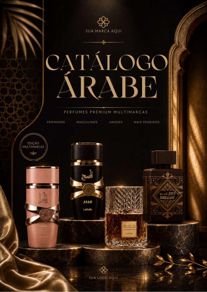 Página 1 do catálogo de perfumes árabes